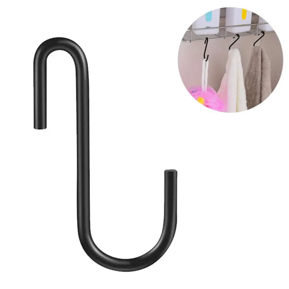 

6pcs Hanging Hanger Pot Holder Kitchen For Kitchenware Balcony Practical Universal S Hook Heavy Duty Stainless Steel Bedroom