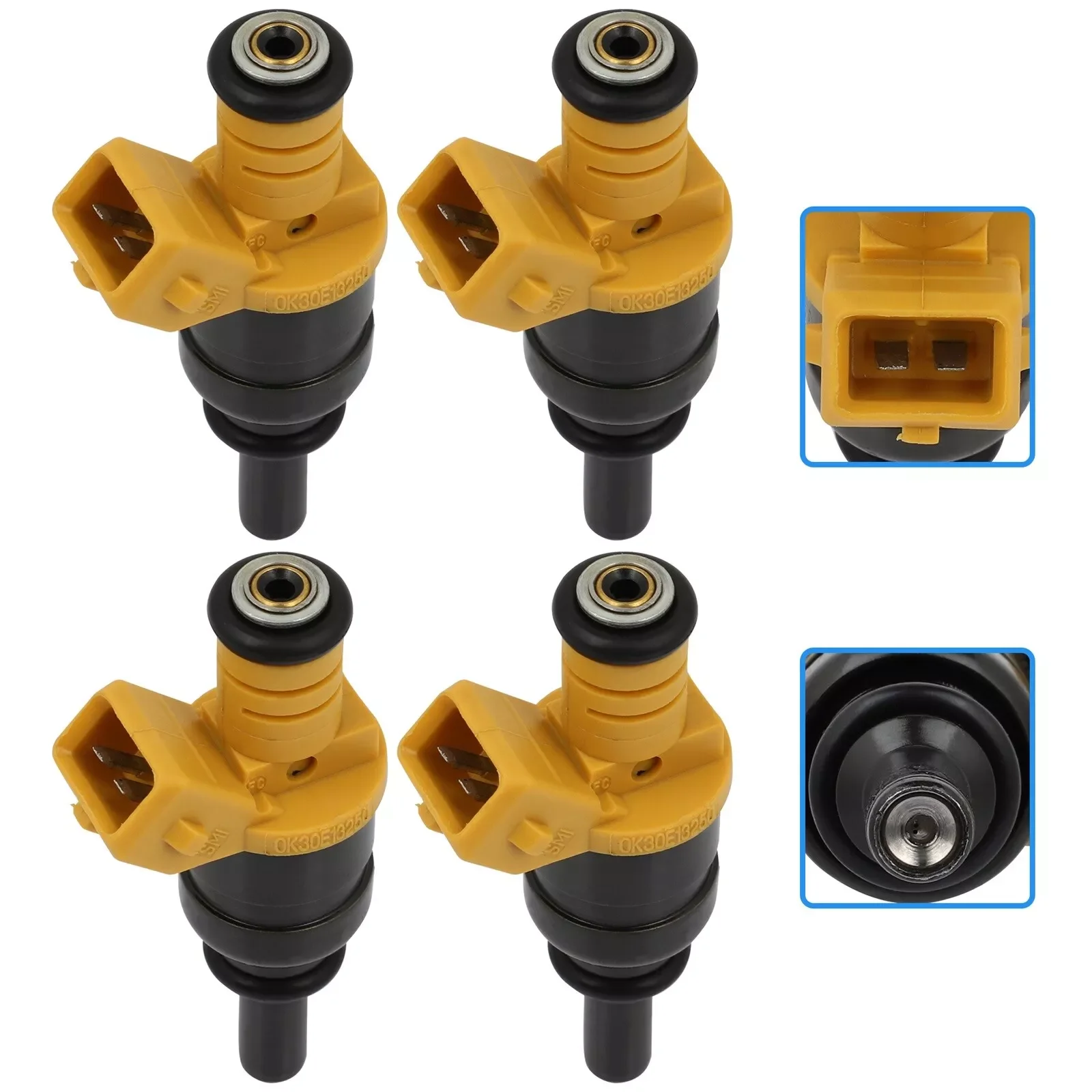 4 шт. топливные форсунки для KIA Rio 1.6L 1.5L 2001 2002 2003 2004 0K30E13250 0K30E-13250 БЕСПЛАТНАЯ