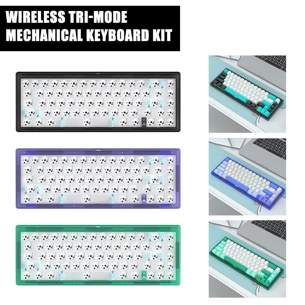 

GAS67 Hot Swap Customized Mechanical Keyboard Kit Gasket Structure Type-C RGB Compatiable With 3/5 Pins For Cherry Gateron Kailh