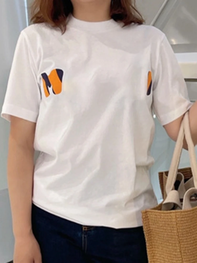 

Unisex T-shirt 2022 Spring and Summer New mar* Regular Simple Basic Pattern Graffiti Short-sleeved Top
