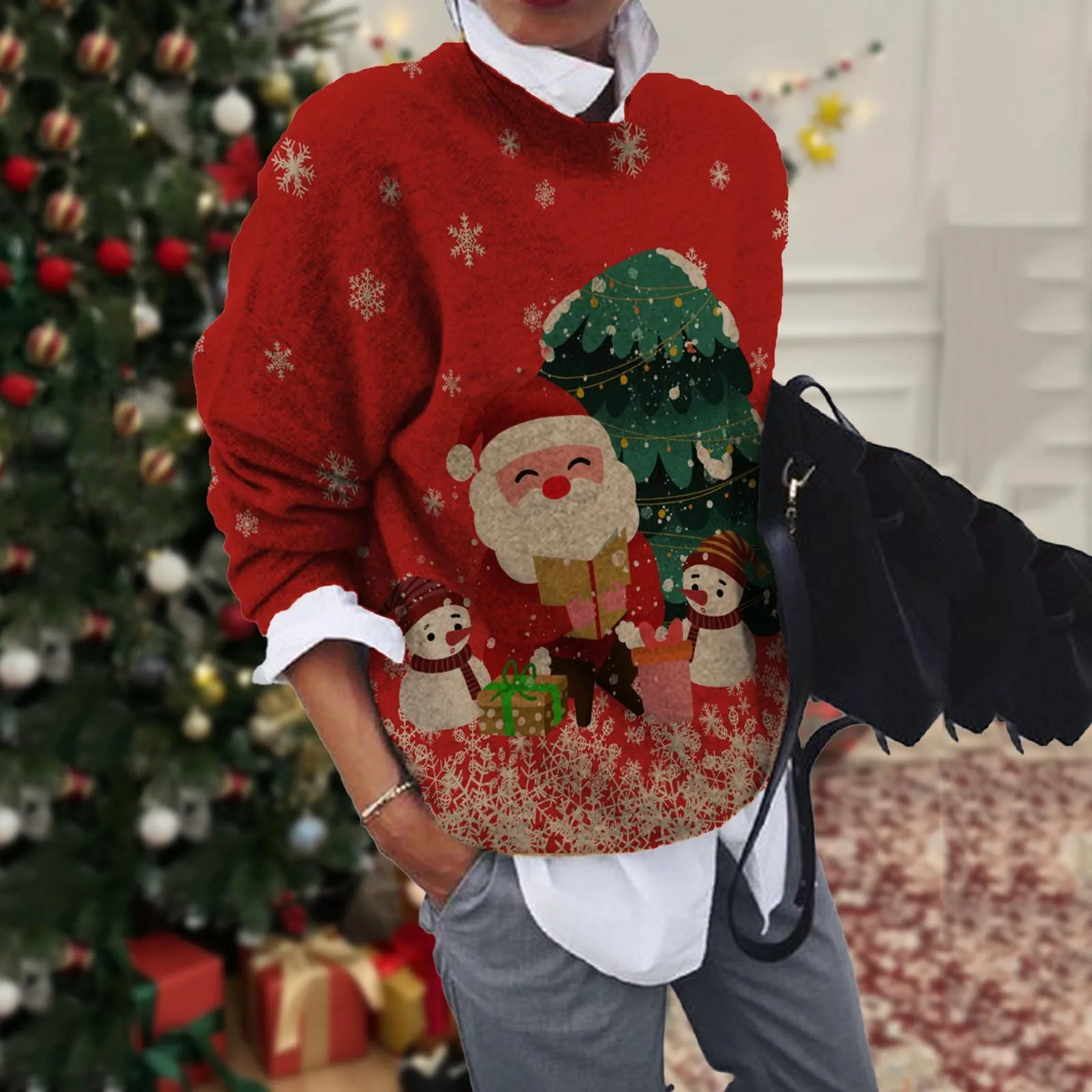 Женские осенние свитера Модный женский пуловер в рубчик с высоким воротом и