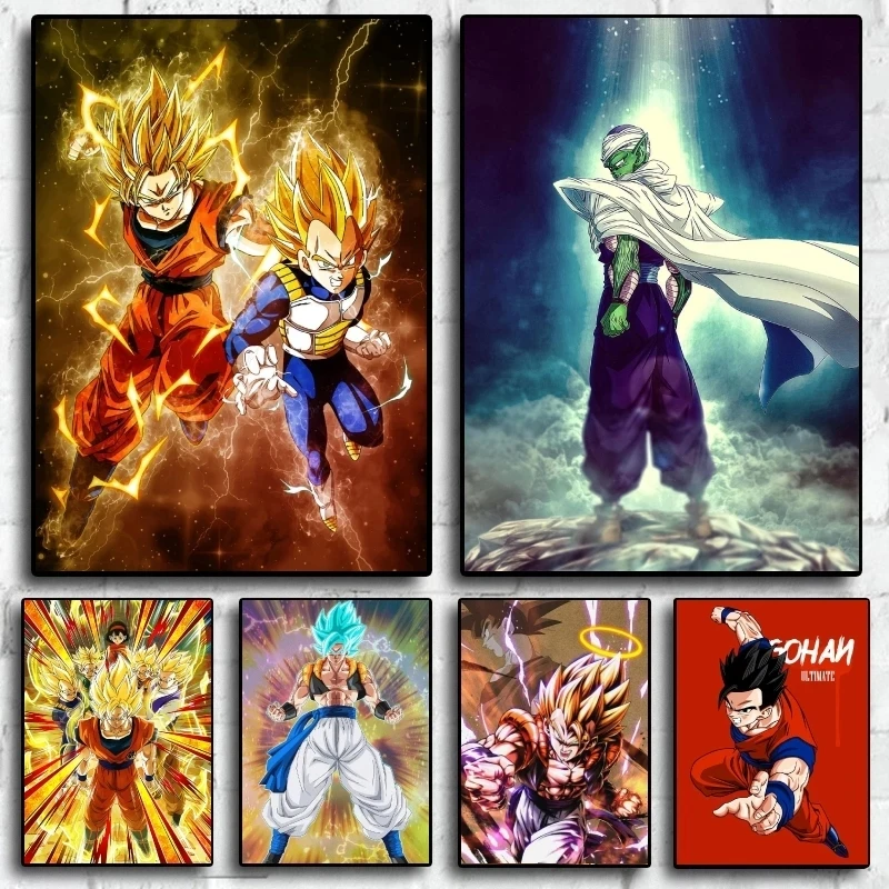 

Dragon Ball Canvas Kakarotto Print Pictures Piccolo Wall Art Paintings Super Saiyan Home Decor Modular Posters For Living Room