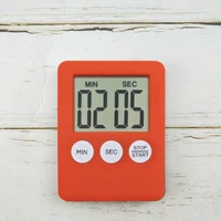 6 colors super thin lcd digital screen kitchen timer square cooking count up countdown alarm magnet clock