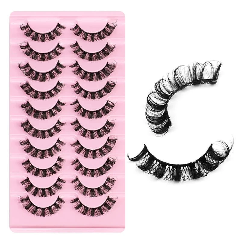 

NEW 10pairs 8-25mm Eyelashes 3D Mink Lashes DD Volume Handmade Mink False Eyelashes Thick Full Strip Lashes Cruelty Free cilios
