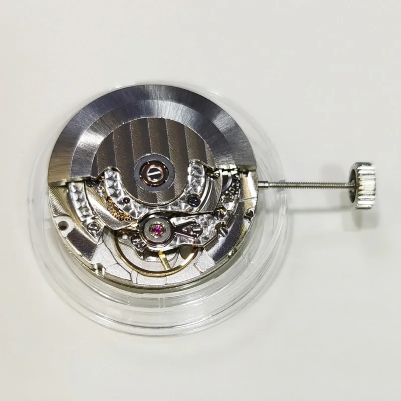 2824 Automatic Mechanical Watch Movement Three Hand and a Half Moon Phase at 6 Oɼlock For parts |