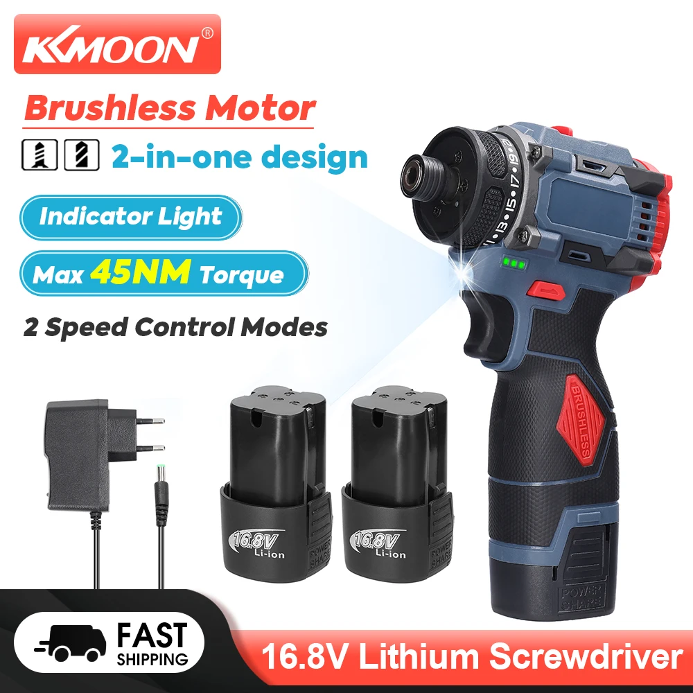 Электрическая отвертка KKMOON с крутящим моментом 16 8 в 45 нм