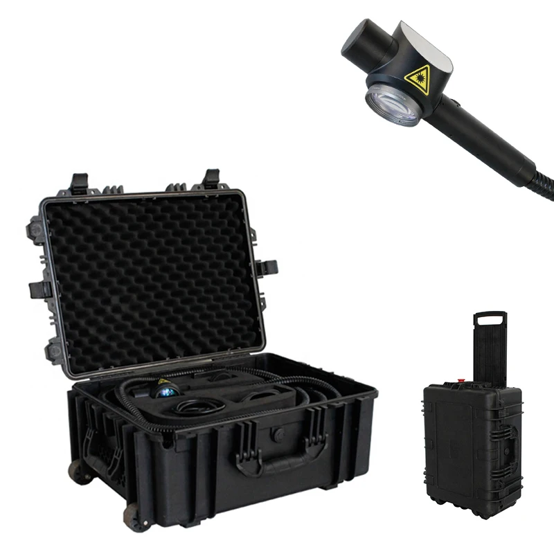 

2021 hot sale laser paint removal machine handheld mini portable laser metal rust removal 100w fiber laser cleaning machine