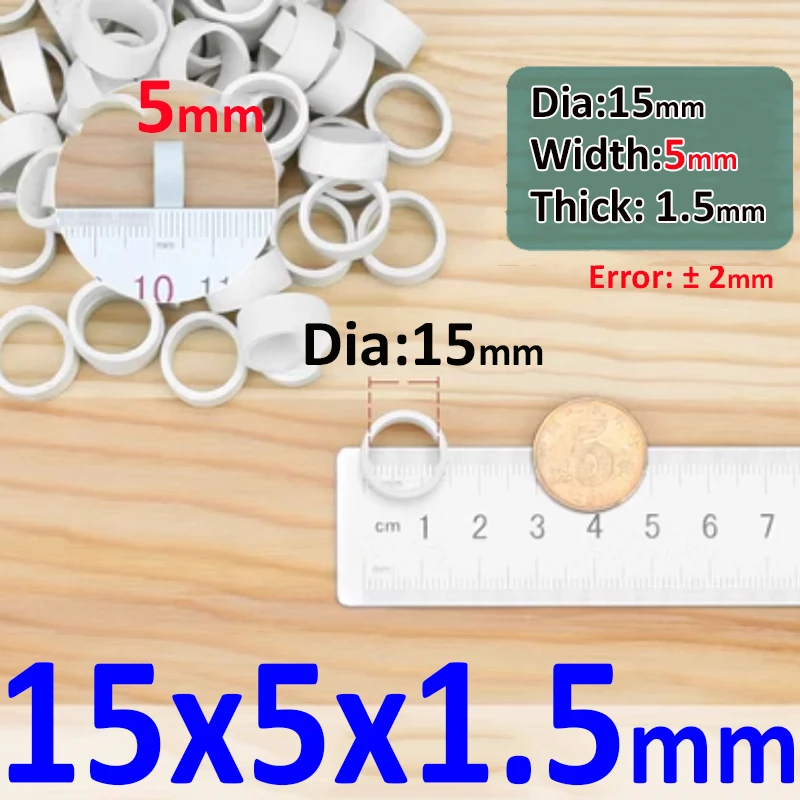 

Белые эластичные резинки из натурального каучука 50/100 шт.