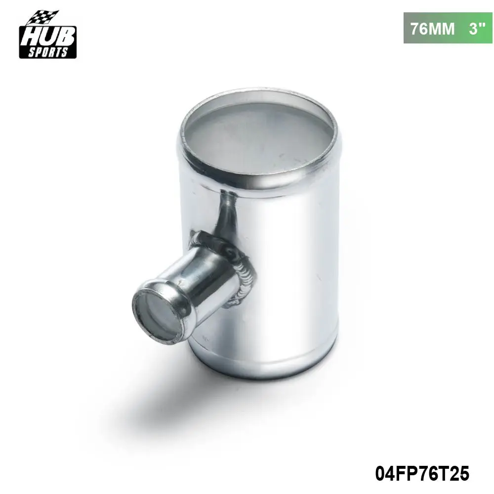 76mm 3&quot T-Piece Aluminum Intake Cooling Systems Turbo intercooler T-Pipe piping for 25mm OD BOV For TOYOTA SUPRA 86-92 04FP76T25 - купить