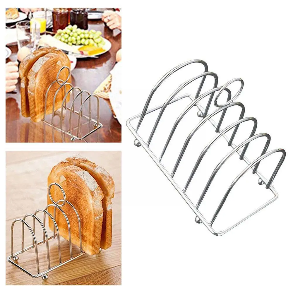 

6 Slots Daily Use Toast Holder Toast Bread Stand Household Rack Tool Kitchen Bread Baking K2X1