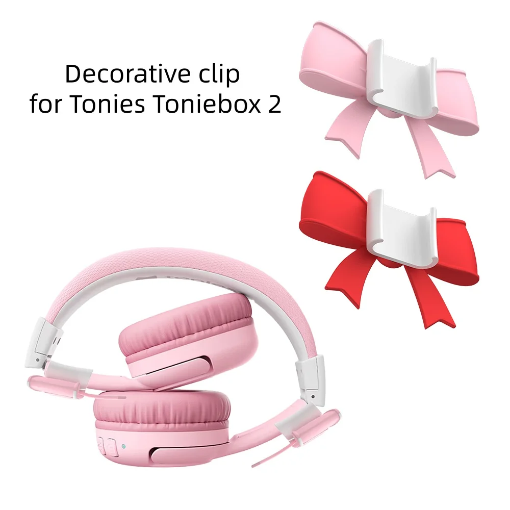 Фото Декоративная клипса для наушников Tonies Toniebox 2 с Bluetooth-подключением, дизайн в виде банта №1