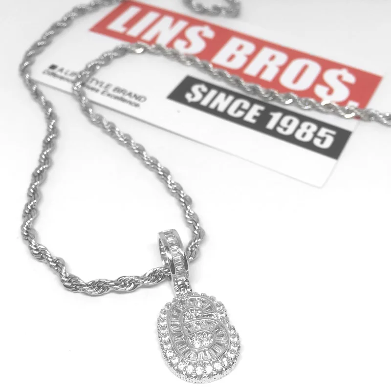 Цифровое ожерелье Drake 6 Бог мужская утка полная кристаллов кулон рэп хип-хоп