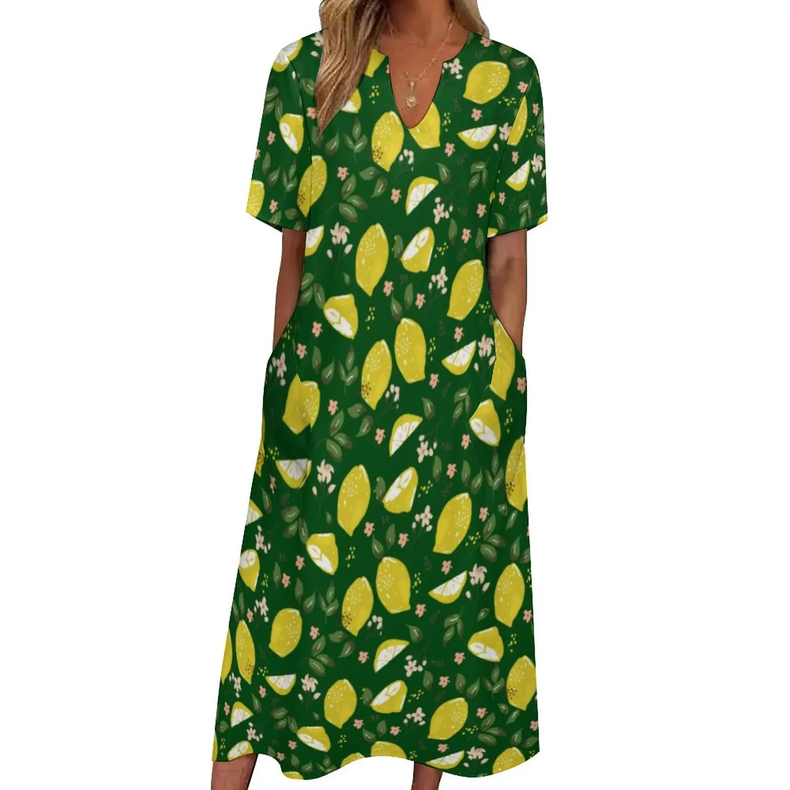 

Яркое летнее зеленое желтое лимонное уличное платье в стиле бохо, пляжные длинные платья, женское сексуальное Макси-платье на заказ, большой размер 5XL