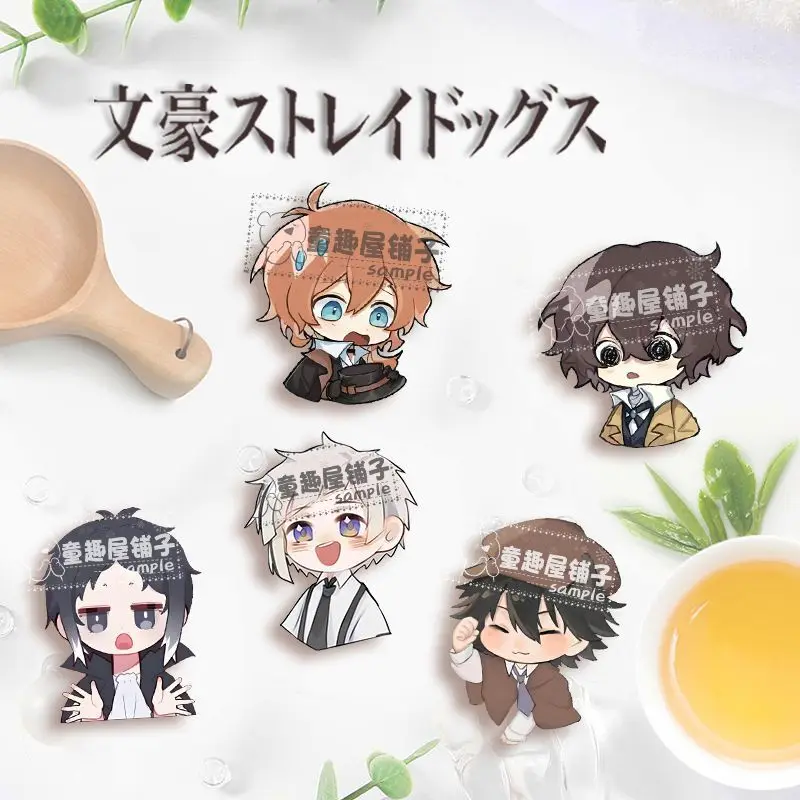 

Ryunosuke Akutagawa Badges Pins Anime Bungo Stray Dogs Women Brooch Fashion Cosplay Figure Brooches for Bag Accessorie Gifts