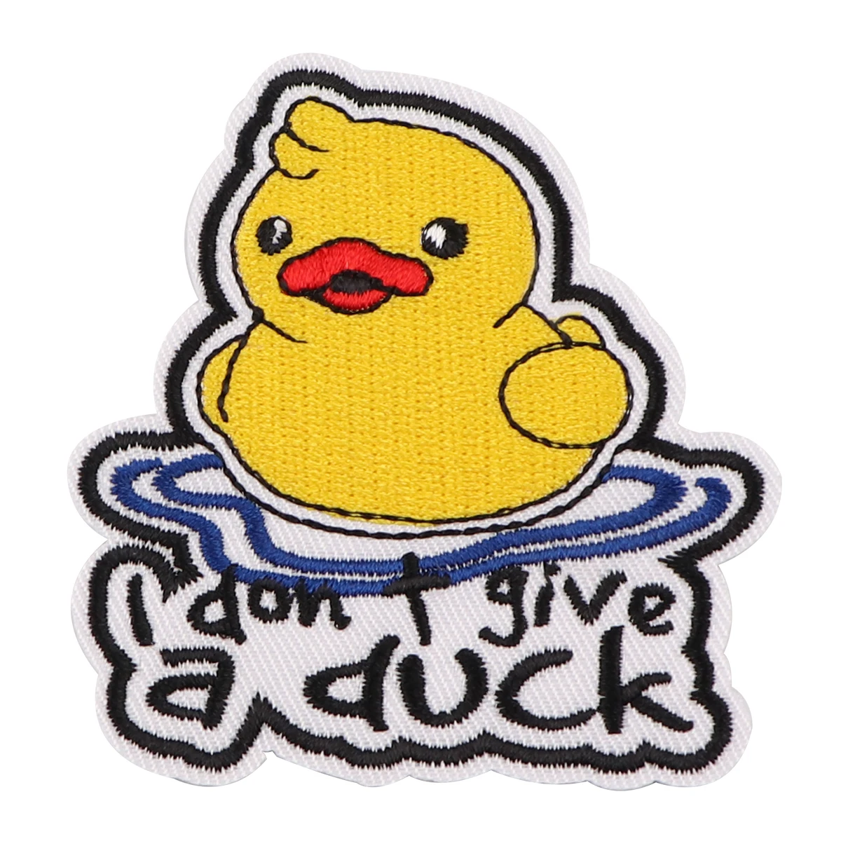 Нашивка с вышивкой Желтая утка мультяшные утюги на заплатках для одежды нашивки