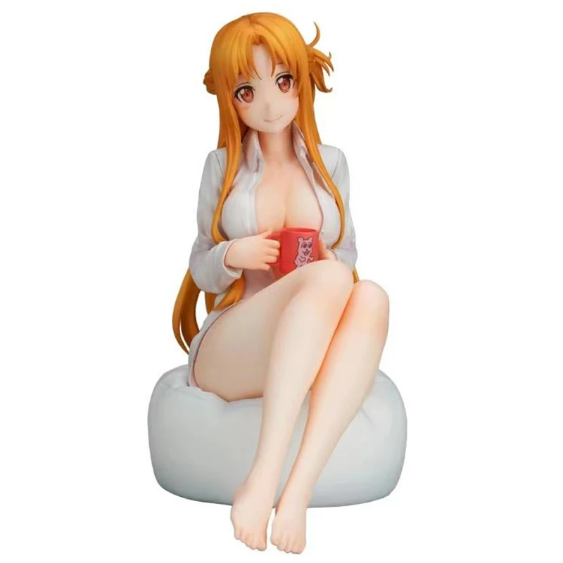 

Аниме Меч 20 см, искусство онлайн, экшн-фигурка Yuuki Asuna, белая рубашка, Коллекционная модель из ПВХ, игрушечная фигурка салона автомобиля