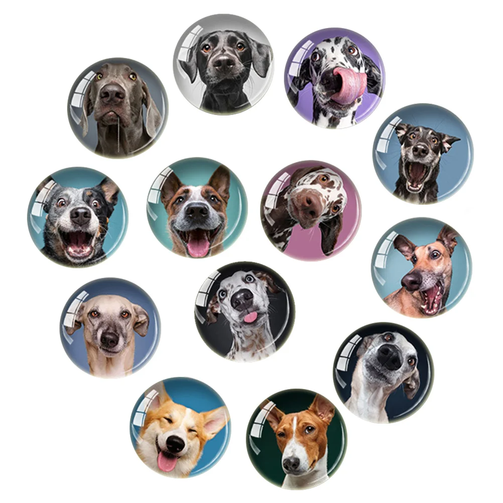 

20 Pcs Round Stickers Fridge Magnet Kitchen Machine Decor Decorate Oven Glass Accessories Child Custom