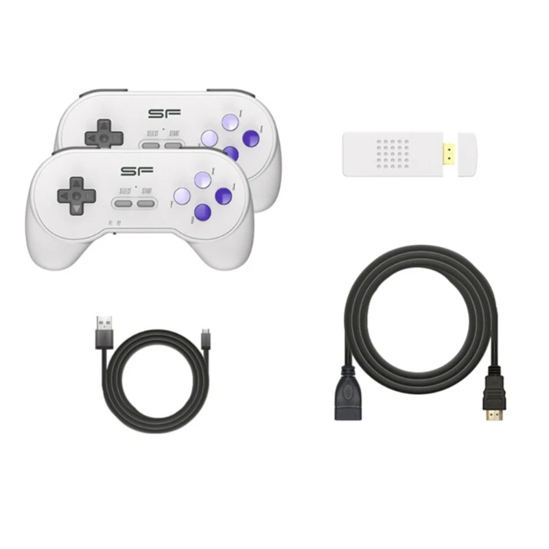 16-битная беспроводная игровая консоль в стиле ретро для Super SNES NES 3000 + Games 4K 1/4G Game Stick для SFC Drive Double