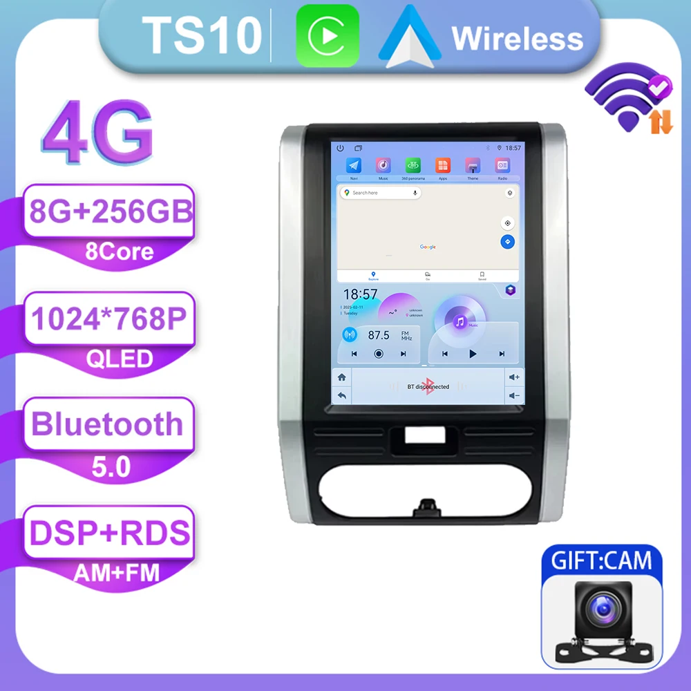 

9,7-дюймовый Android 14 для Nissan X-Trail X Trail 2 T31 MX6 2007-2015 Android автомобильный радиоприемник мультимедийный автоматический видеоплеер навигация