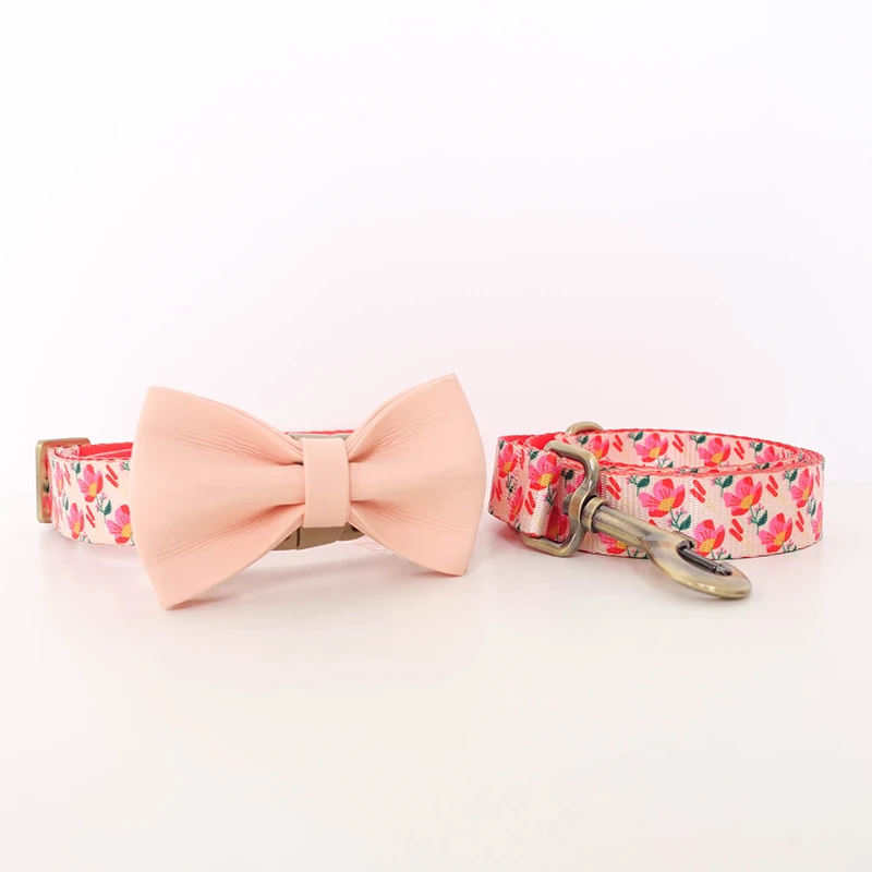 

Собачий поводок PLATTCO, регулируемый шлейка для маленьких и средних питомцев, розовая роза PDC346