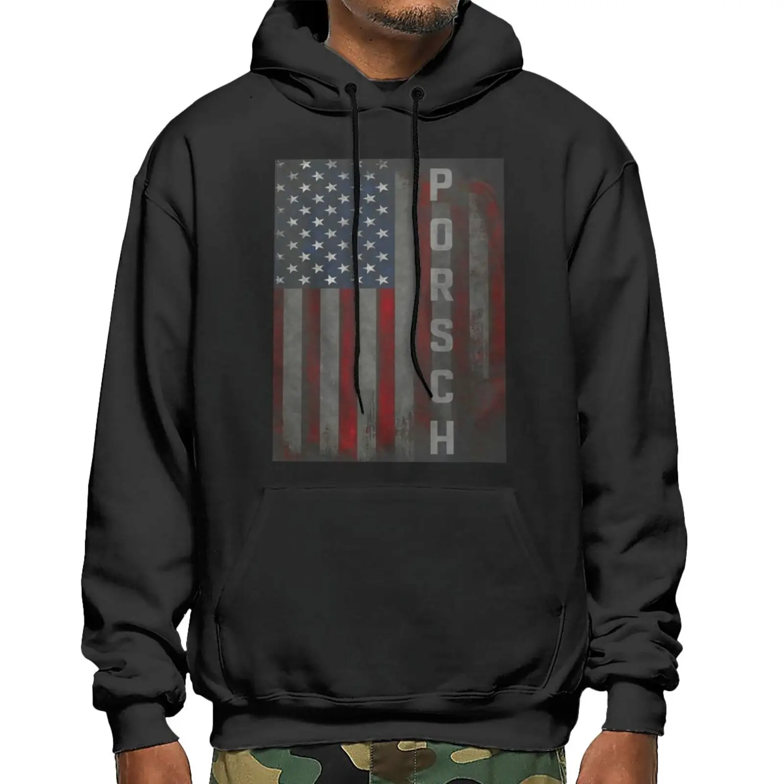

Poschehistper American Flag Hanes Hoodies Sweatshirts Male Clothes Paired Hoodies Sweatshirt Male Woman Clothes Men's Clothing
