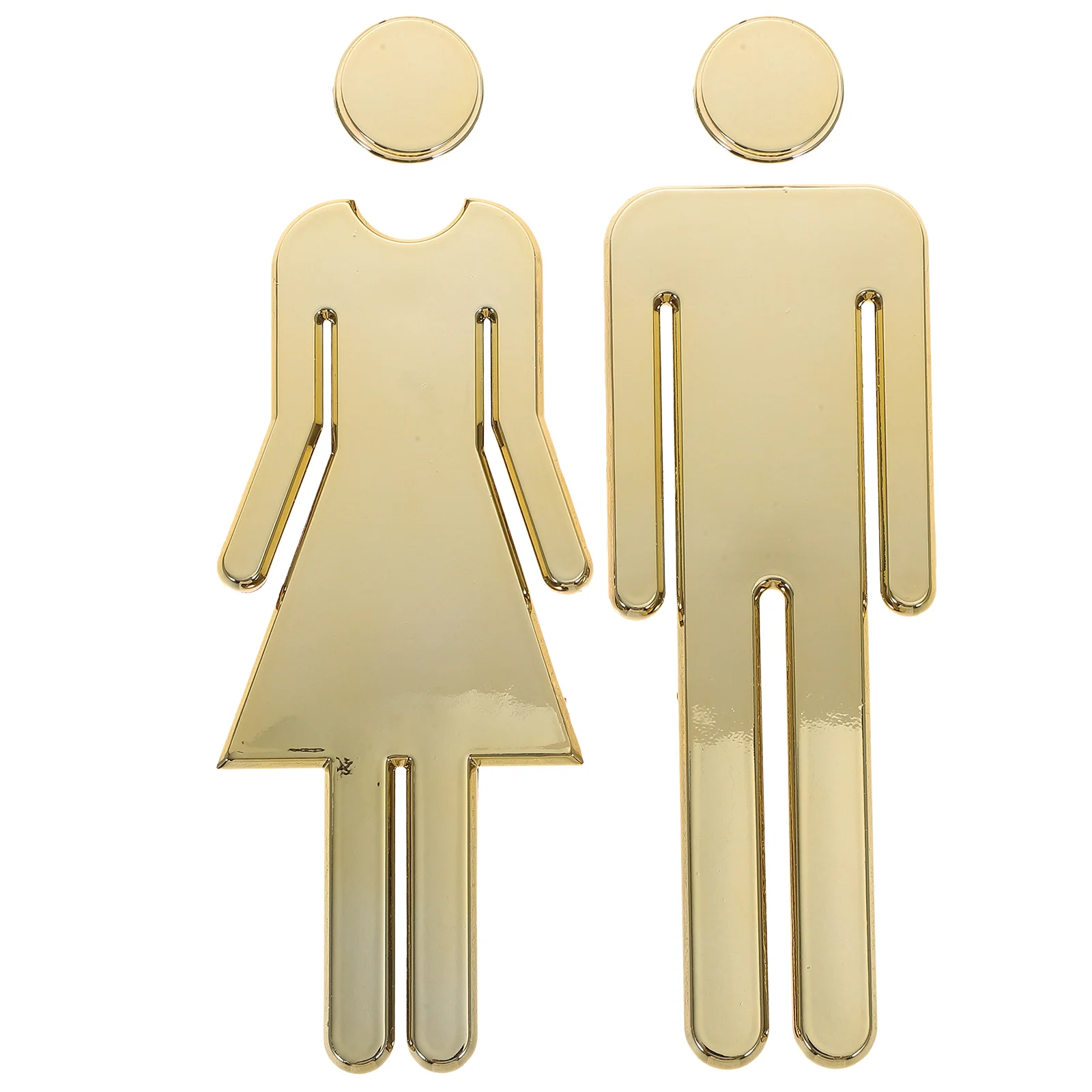 

Bathroom Door Men's Restroom Signs Women's Identification Markers Stainless Steel Metal