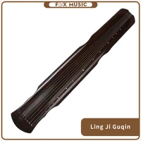 7 string chinese zither ling ji style lacquered aged paulownia guqin beginner practice for performance w rich and mellow sound
