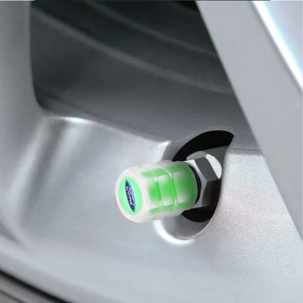 4 шт. светящиеся автомобильные шины шток клапана воздушные колпачки крышка авто