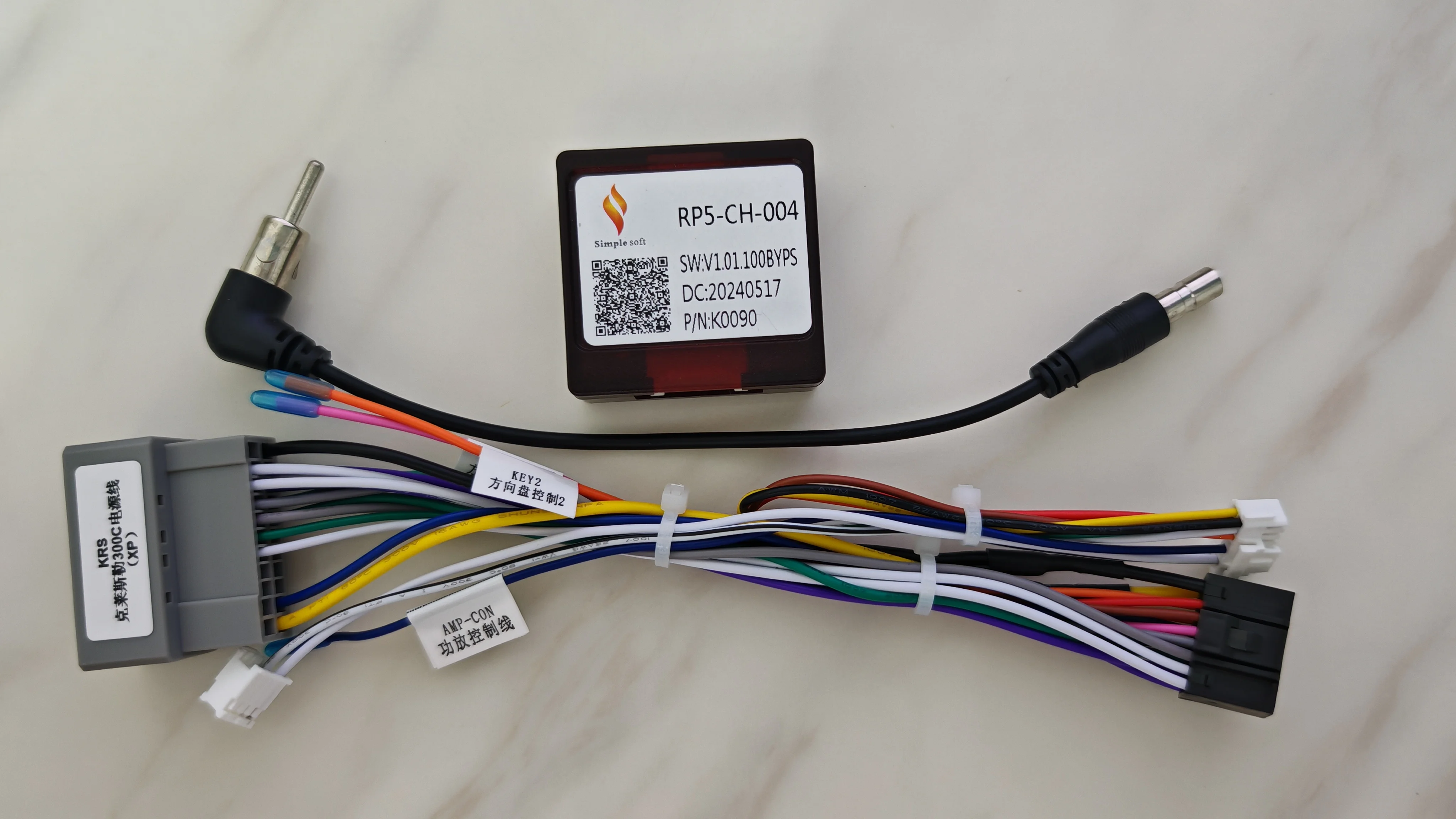 

Автомобильный жгут проводов, адаптер кабеля питания, декодер Canbus Box для Jeep Compass Patriot Wrangler 300C RP5-CH-004 CH-SS-04