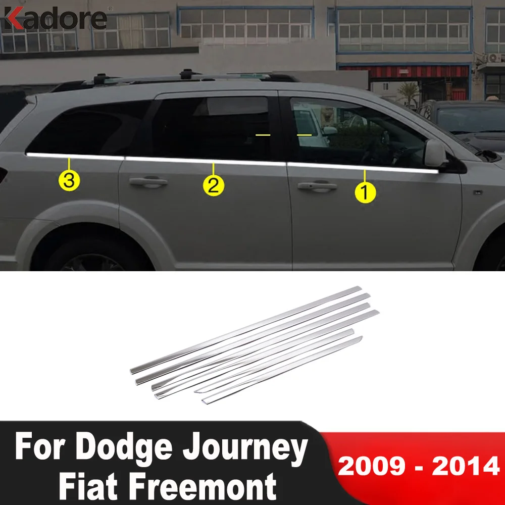 

Для Dodge Journey Fiat Freemont 2009-2011 2012 2013 2014 Нержавеющая Нижняя оконная рамка порог отделка молдинговая полоса автомобильные аксессуары