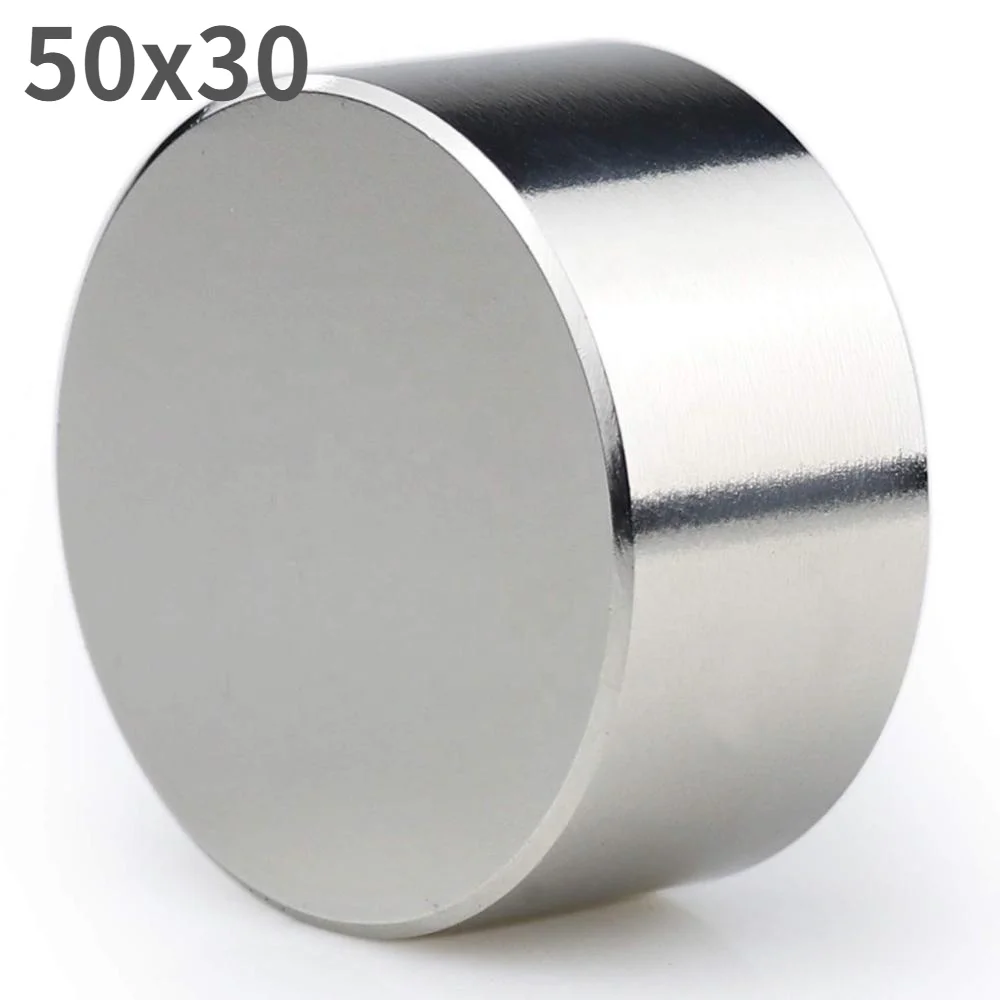 

Magnet 1pc N52 50x30MM Hot Round Strong Search Magnet Neodymium Magnet Rare Earth N35 N52 D40-70mm Powerful Permanent Rare Earth