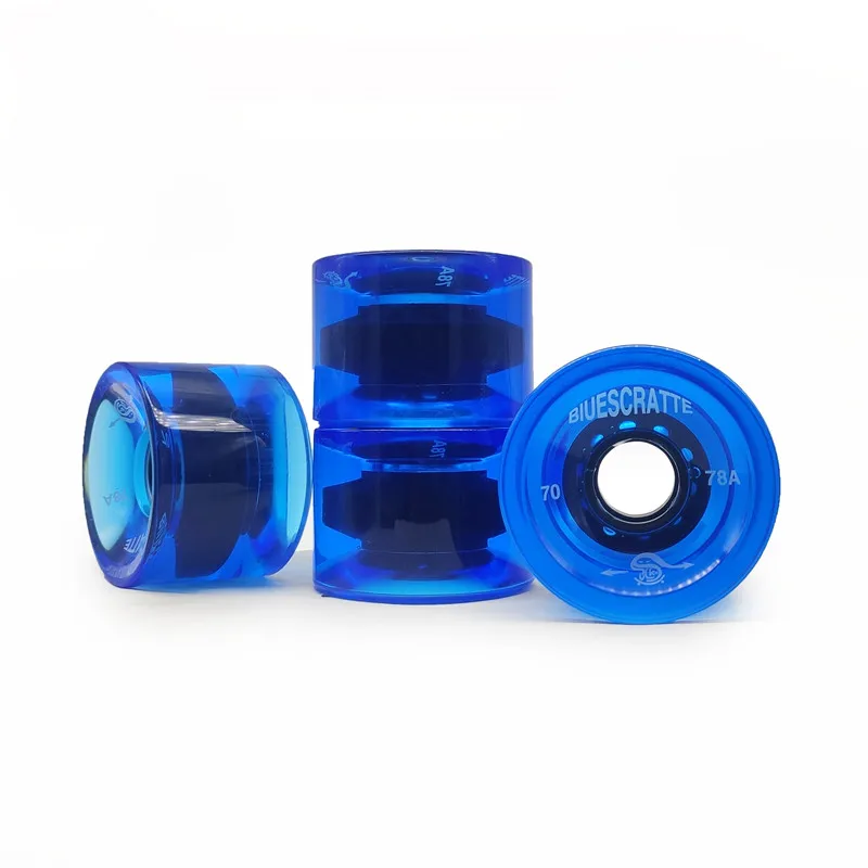 70mm 51mm BUDDHA Skate Board Wheel with 78A Durable Elastic PU Material 70X51 Skateboard Tires 78 Duro 70mm*51mm Blue Yellow 4pc