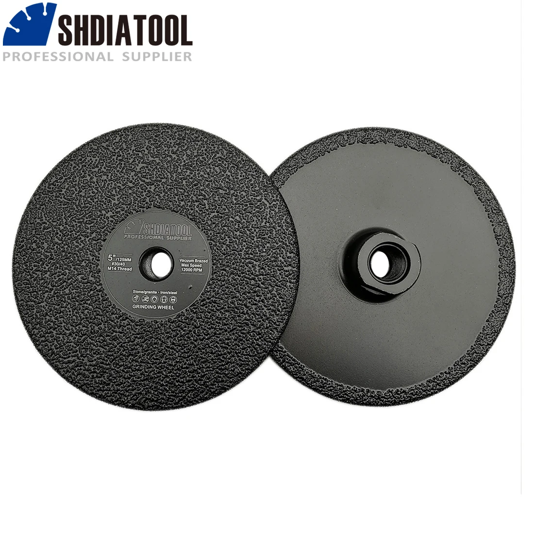 SHDIATOOL 1 шт. 5 &quotалмазные диски M14 резьба 125 мм Форма зернистости #30 для гранита