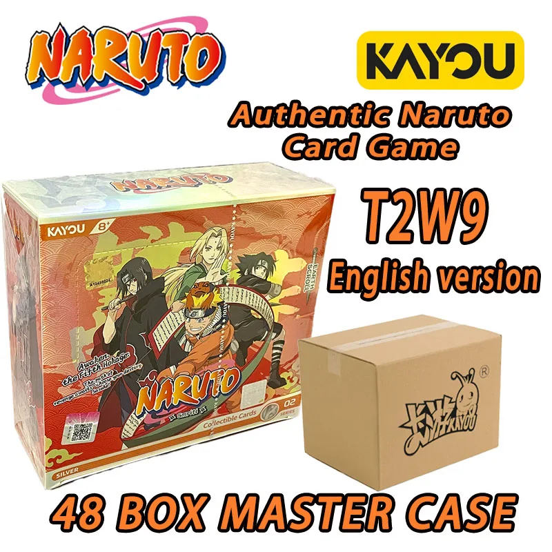 Фото Официальный набор коллекционных карт Kayou Anime Naruto T2W9, 48 коробок, серия Smriti — Земной свиток — Серия 2, коллекционные карточки для обмена №1