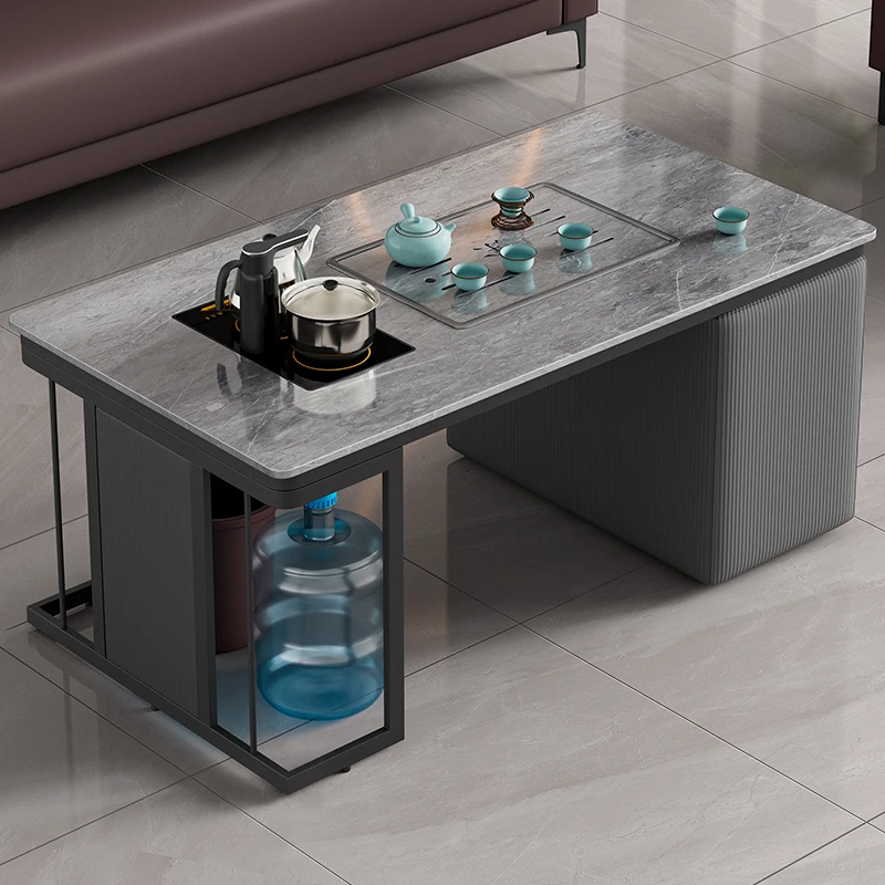 Гламурный минималистичный журнальный столик прозрачный высокий современный