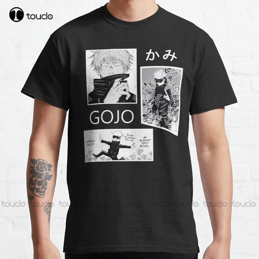 

Gojo Satoru Manga Collage - Jujutssu Kaisen Classic T-Shirt Brown T Shirt Custom Aldult Teen Unisex Digital Printing Tee Shirts