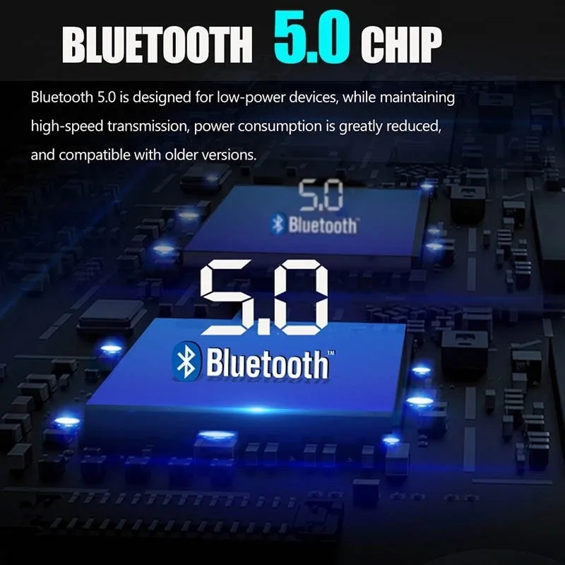 

Автомобильный FM-трансмиттер с функцией громкой связи и Bluetooth 5,0 размером 35x45x75 мм