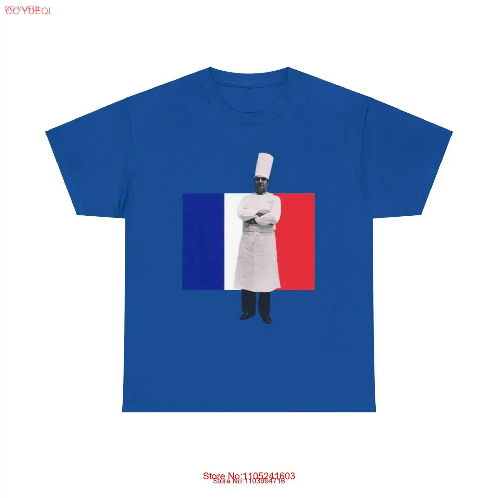 Фото Футболка Paul Bocuse Tribute Chef с дизайном в стиле французской кулинарной легенды, винтажная, эластичная, универсальная, для повседневной носки, стильная. №1