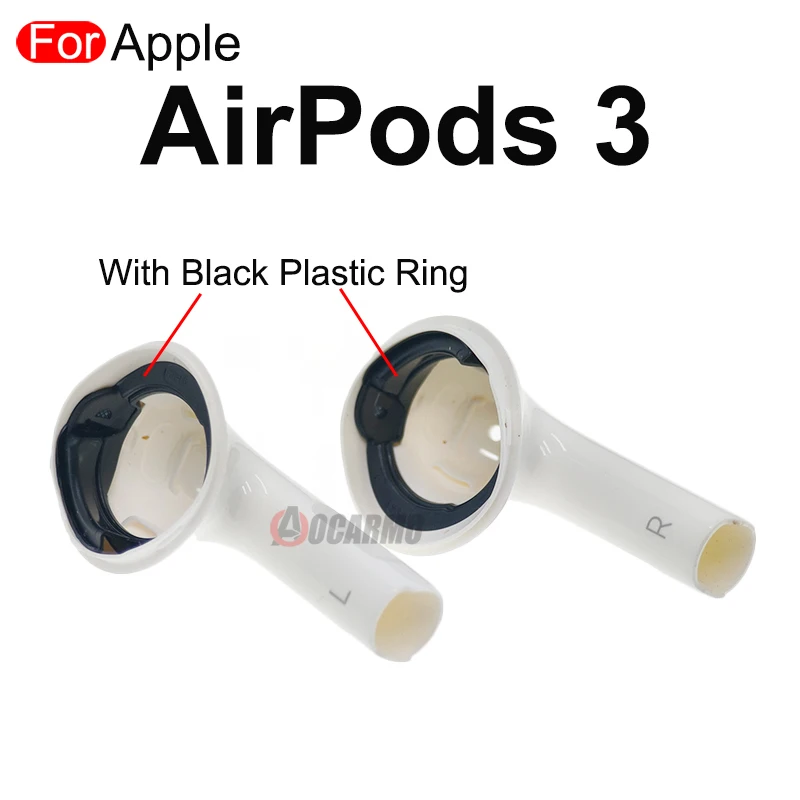 Aocarmo для Apple AirPods 3 Нижняя оболочка наушников корпус с верхней сеткой черное