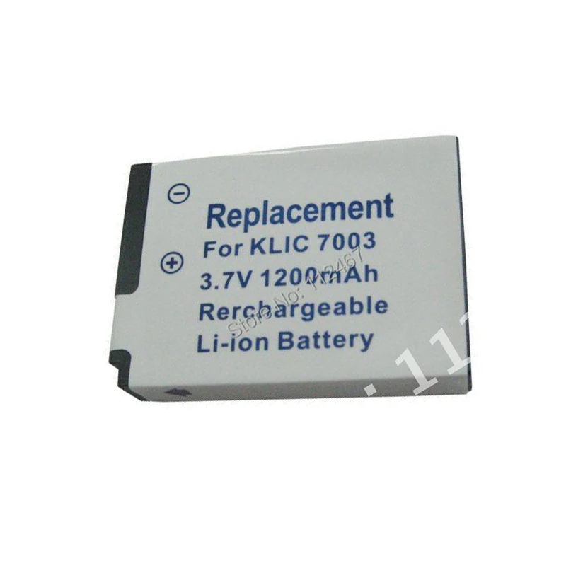 Klic-7003 7003 3,7 v 1200mAh аккумулятор для Kodak Easyshare V1003 V803