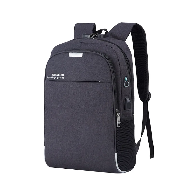 

Laptop Backpack Daypacks Male School Bookbag Leisure Backpack Anti Theft Mochila USB Charging Backbag Travel Men Solid Bag Nylon
