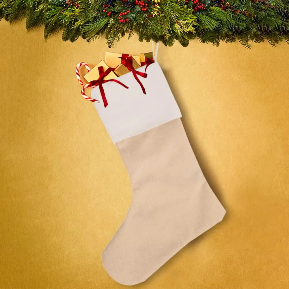 

Нежный износостойкий легкий большой подвесной Подарочный пакет, товары вечерние, рождественские чулки, Рождественская сумка для носков