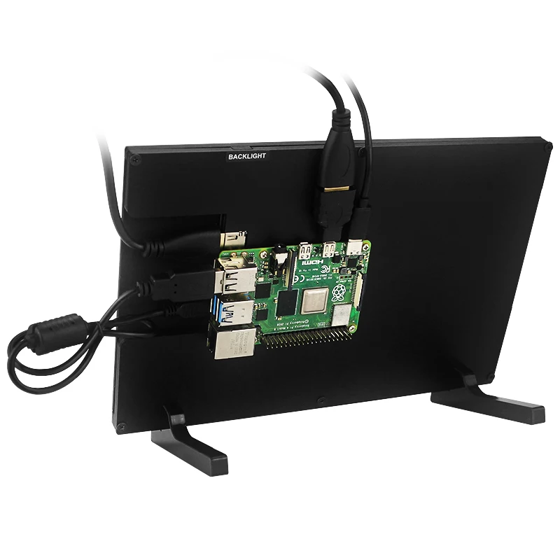 10,1 дюймовый емкостный ЖК-дисплей Raspberry Pi 4B с сенсорным экраном, 1280x80 0 дисплей с акриловым держателем монитора для Nvidia Jetson Nano (art.: 3920bca496c4e) - 3920bca496c4e
