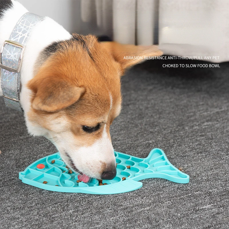 

Pet Dog Feeding Slow Food Bowl Claw-shaped Dispensing Mat Feed Plate Silicone Dog Lick Pad Safe No-Toxic Training Plate