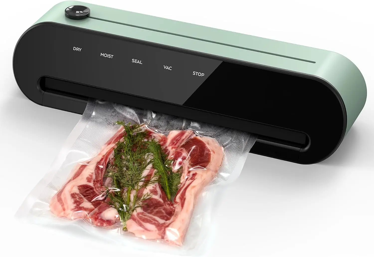 

Automatic Vacuum Sealer Machine, Dry & Moist Food Sealer with Built-in External Suction Tube & Cutter, Removable Drip Tr