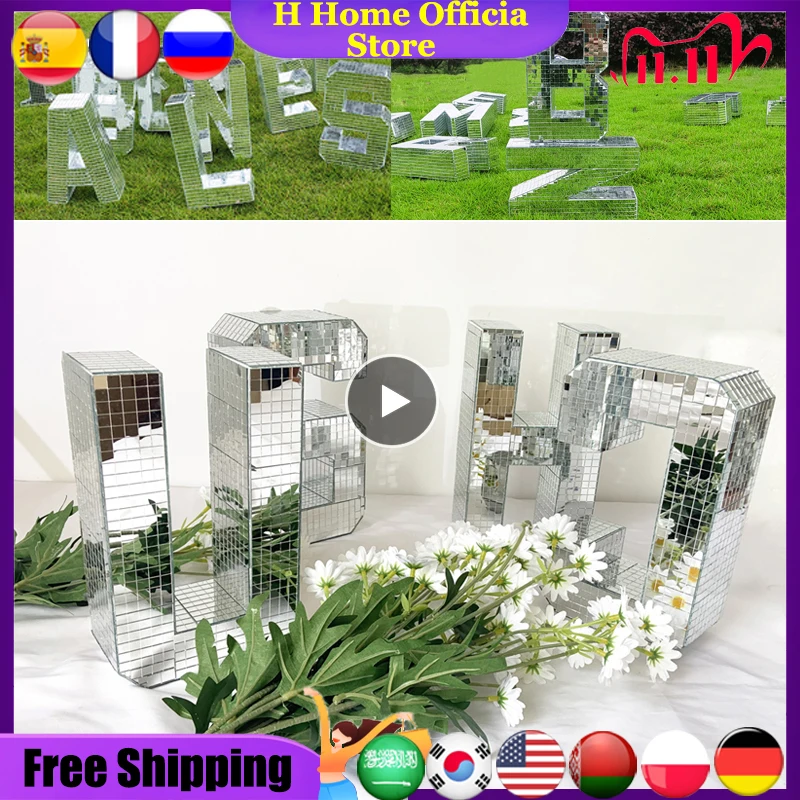 23 см / 9 дюймов диско-шар для декора комнаты 26 букв украшения диско-вишня мяч