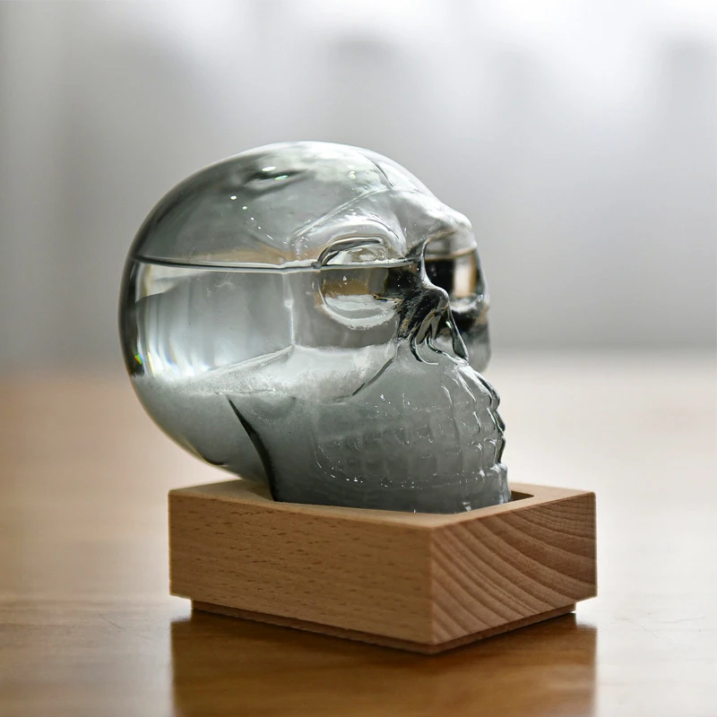 

Black Technology Home Decor Weather Forecast Bottles Kawaii Room Decor Creative Skulls Glass Crafts INS Novel Gifts Decoration