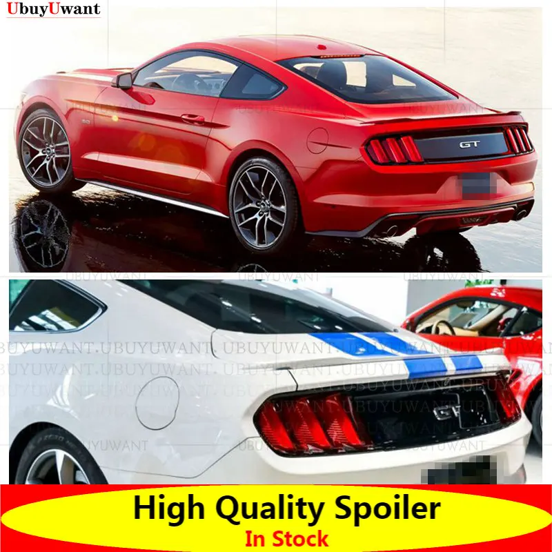 

Mustang High Quality ABS Spoiler Auto Styling For Ford Mustang 2015 2016 2017 2018 2019 2020 2021 Rear Trunk Wing Spoiler