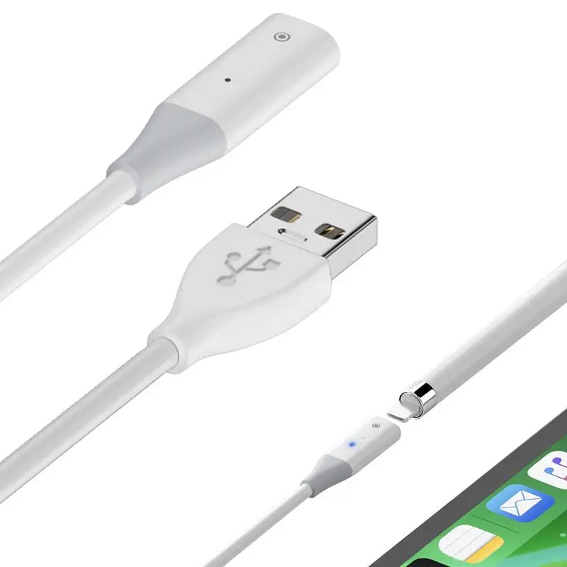 Charging Adapter Cable For Apples Pencil 1st Generation USB Male Female Charge Adapter Cable For Apples Pencil