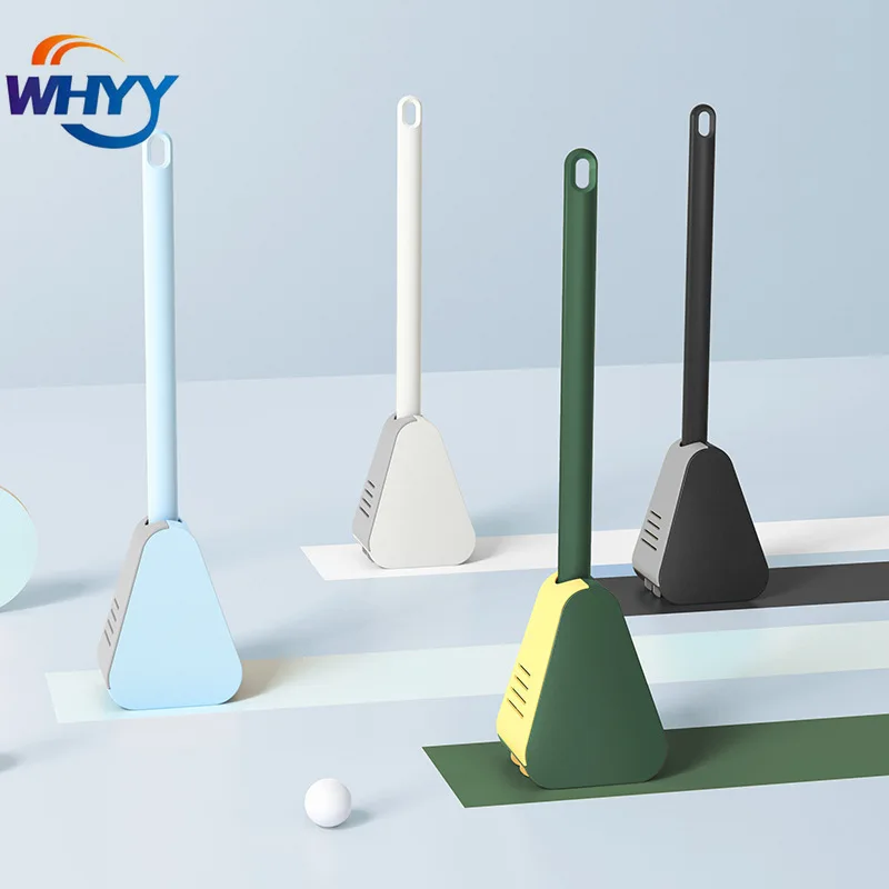 

WHYY Golf Silicone Toilet Brush No-dead Angle Wall Hanging Long Handle Cleaning Leak-proof Base Bathroom Accessories